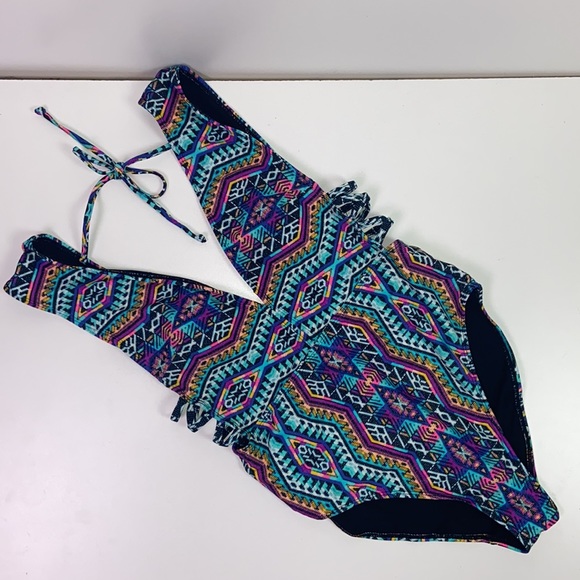Other - Vibrant Aztec Print One Piece L